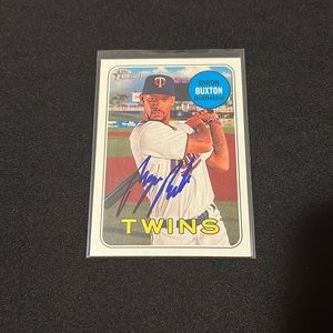 2018 Topps Heritage Baseball - Autographed Byron Buxton